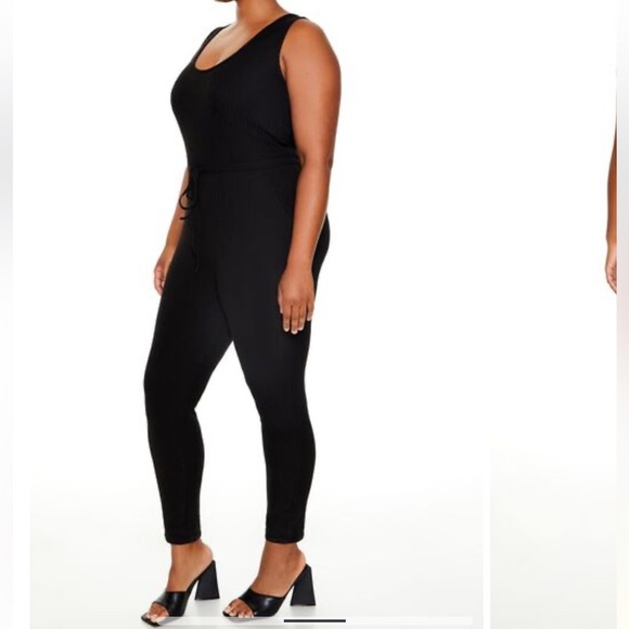 FOREVER 21+ 1X XXL Set Of 2 Knit Catsuit One Piece Black Olive Green NET R$56 - Picture 2 of 7